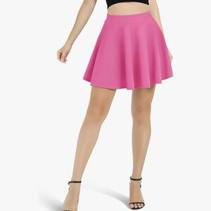 Elastic band Pink Women's Skirt